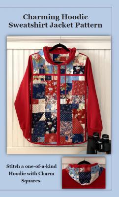 Digital - Charming Hoodie Sweatshirt Jacket PDF sewing pattern from J. Minnis Designs