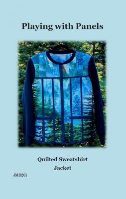 Digital - Playing with Panels Quilted Sweatshirt Jacket PDF sewing pattern from J. Minnis Designs