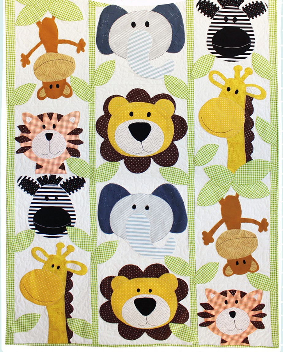 Jennifer Jangles, LLC Jungle Buddies Applique Quilt Pattern