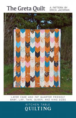 The Greta quilt sewing pattern from Kitchen Table Quilting Erica Jackman