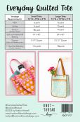 Everyday Quilted Tote sewing pattern from Knot + Thread Designs 1