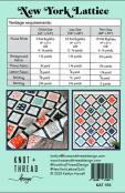 New York Lattice quilt sewing pattern from Knot + Thread Designs 1