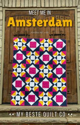 INVENTORY REDUCTION - Meet Me in Amsterdam quilt sewing pattern from My Beste Quilt Co.