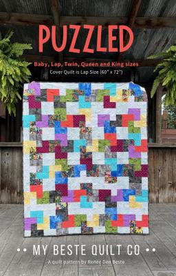 Puzzled quilt sewing pattern from My Beste Quilt Co.