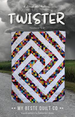 Twister quilt sewing pattern from My Beste Quilt Co.