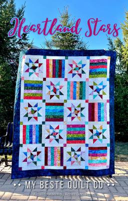 Heartland Stars quilt sewing pattern from My Beste Quilt Co.