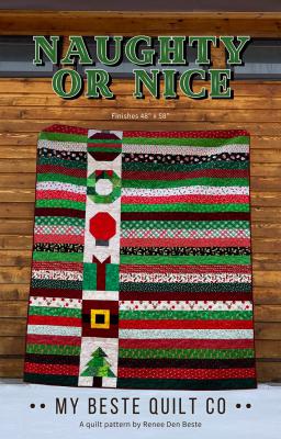 Naughty or Nice quilt sewing pattern from My Beste Quilt Co.