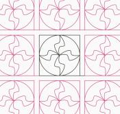 Crazy Tile DIGITAL Longarm Quilting Pantograph Design by Oh Sew Kute