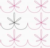 Simply Floral DIGITAL Longarm Quilting Pantograph Design by Oh Sew Kute