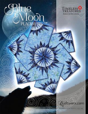 INVENTORY REDCUCTION - Blue Moon Placemats sewing pattern from Quiltworx and Judy Niemeyer