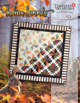 Indian Summer 2023 quilt sewing pattern from Quiltworx and Judy Niemeyer