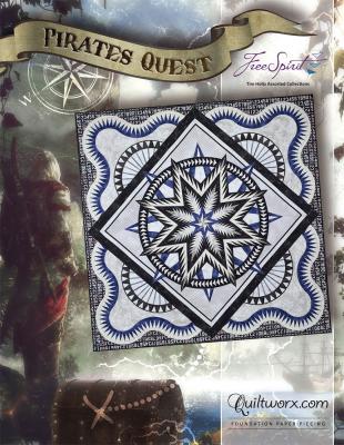 Pirates Quest quilt sewing pattern from Quiltworx and Judy Niemeyer