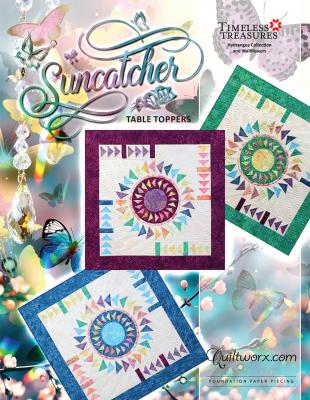 Suncatcher Table Topper sewing pattern from Quiltworx and Judy Niemeyer