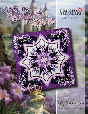 The Royal Iris quilt sewing pattern from Quiltworx and Judy Niemeyer