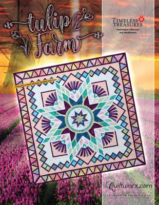 Tulip Farm quilt sewing pattern from Quiltworx and Judy Niemeyer