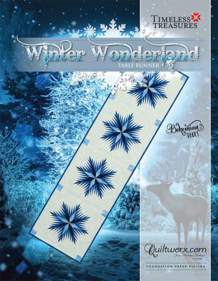 Winter Wonderland Table Runner sewing pattern from Quiltworx and Judy Niemeyer