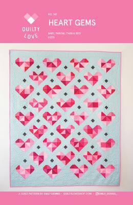 Digital - Heart Gems PDF quilt sewing pattern from Quilty Love