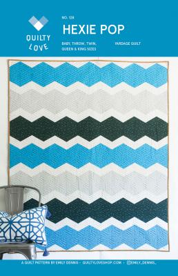 Digital - Hexie Pop PDF quilt sewing pattern from Quilty Love