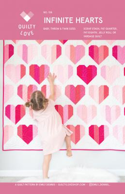 Digital - Infinite Hearts PDF quilt sewing pattern from Quilty Love