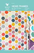 Digital - Hexie Framed PDF quilt sewing pattern from Quilty Love