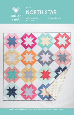 Digital - North Star PDF quilt sewing pattern from Quilty Love