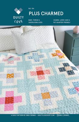 Digital - Plus Charmed PDF quilt sewing pattern from Quilty Love