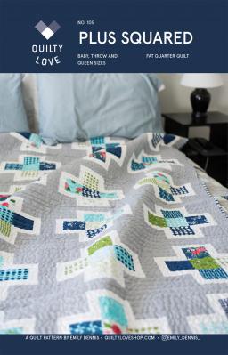 Digital - Plus Squared PDF quilt sewing pattern from Quilty Love