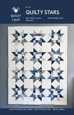 Digital - Quilty Stars PDF quilt sewing pattern from Quilty Love