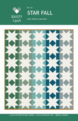 Digital - Star Fall PDF quilt sewing pattern from Quilty Love