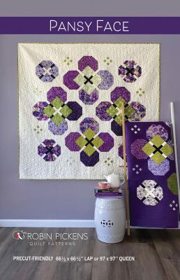 Pansy Face quilt sewing pattern from Robin Pickens