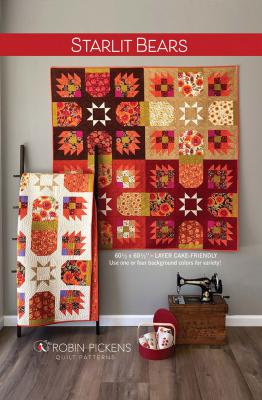 Starlit Bears quilt sewing pattern from Robin Pickens