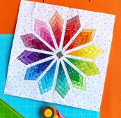 Colorburst Quilt Block sewing pattern from Sassafras Lane Designs 2