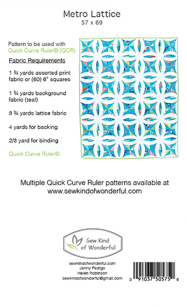 Metro Lattice Quilt Sewing Pattern From Sew Kind Of Wonderful