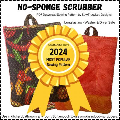 Digital - NO-Sponge Scrubber PDF sewing pattern from Sew TracyLee Designs