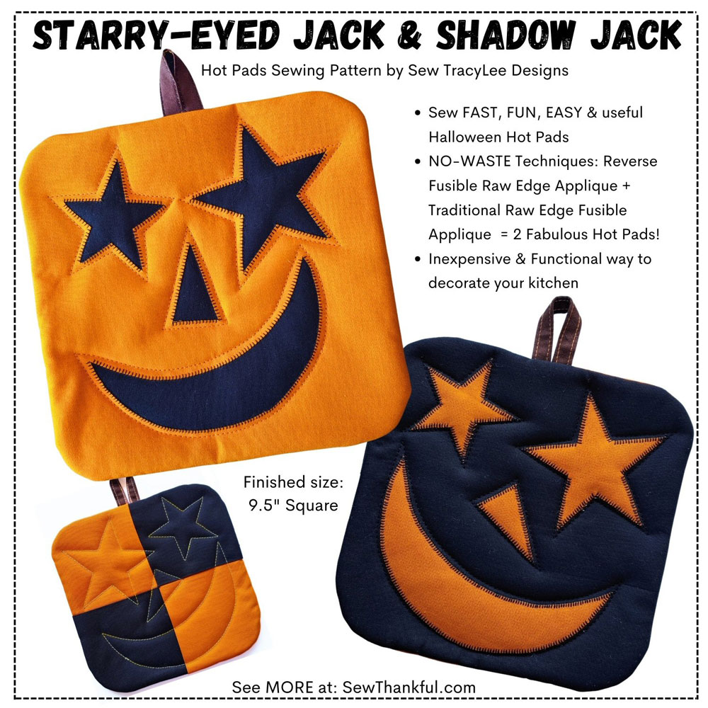 Starry-Eyed-Jack-Pumpkin-Hotpad-sewing-pattern-Sew-TracyLee-Designs-front image