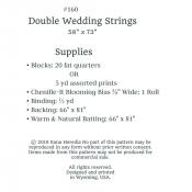 CLOSEOUT - Double Wedding Strings quilt sewing pattern from Sewn Wyoming 1