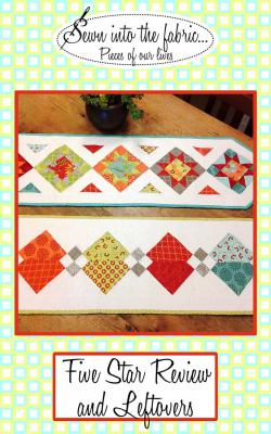 CLOSEOUT - Five Star Review and Leftovers Table Runner sewing pattern from Sewn Wyoming