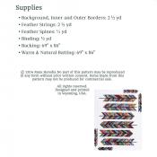 CLOSEOUT - Horse Feathers quilt sewing pattern from Sewn Wyoming 1