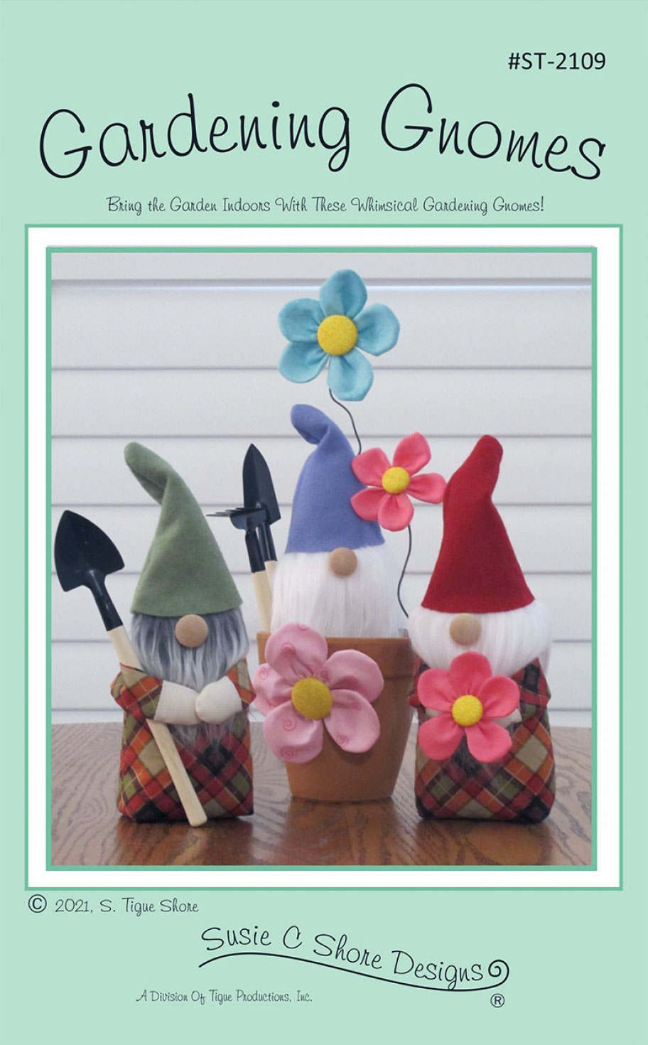 Two Toooo Cute Gnomes Pot Holder Sewing Pattern
