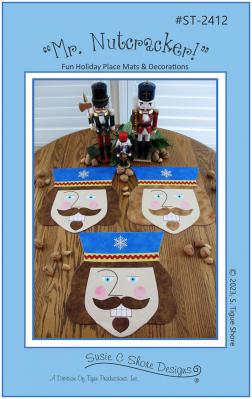 Mr. Nutcracker place mats & decorations sewing pattern by Susie C. Shore Designs