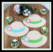 Easter Bonnet place mats & decorations sewing pattern by Susie C. Shore Designs 2