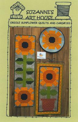 Oriole Sunflower Quilts and Card sewing pattern from Suzanna's Art House