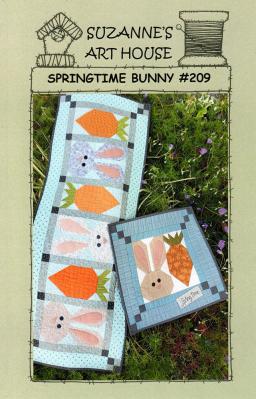 Springtime Bunny table runner sewing pattern from Suzanna's Art House