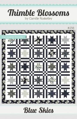 Blue Skies quilt sewing pattern by Camille Roskelley of Thimble Blossoms