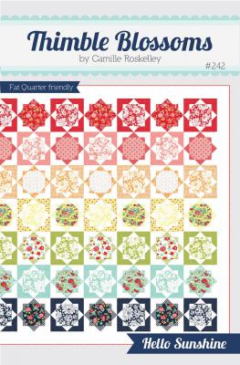 Hello Sunshine quilt sewing pattern by Camille Roskelley of Thimble Blossoms