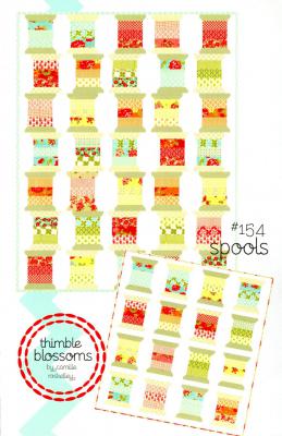 Spools quilt sewing pattern by Camille Roskelley of Thimble Blossoms