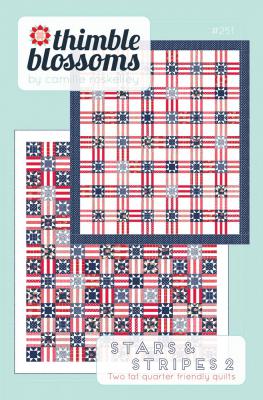 Stars and Stripes 2 quilt sewing pattern by Camille Roskelley of Thimble Blossoms