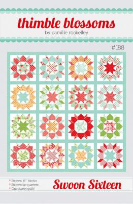 Swoon Sixteen quilt sewing pattern by Camille Roskelley of Thimble Blossoms