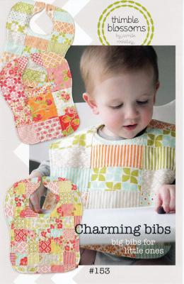 INVENTORY REDUCTION - Charming Bibs sewing pattern by Camille Roskelley of Thimble Blossoms