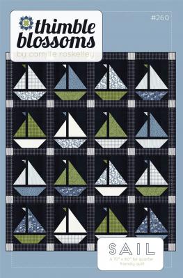 Sail quilt sewing pattern by Camille Roskelley of Thimble Blossoms